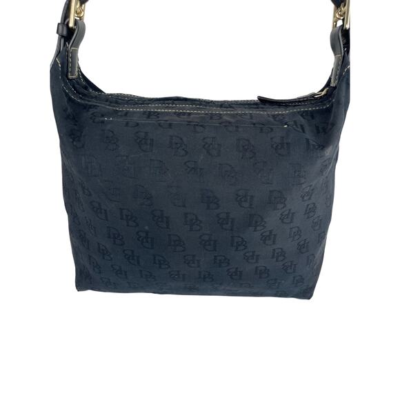 Dooney & Bourke Signature Logo Canvas Shoulder Bag Purse - Picture 2 of 10